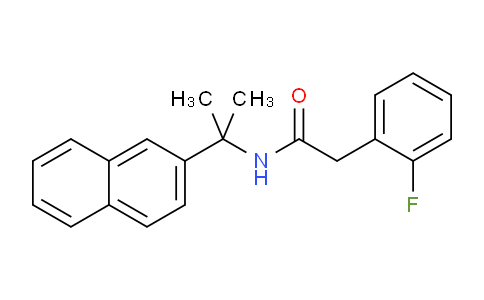 CAS No. 90299-08-4, 2-(2-Fluorophenyl)-N-(2-(naphthalen-2-yl)propan-2-yl)acetamide