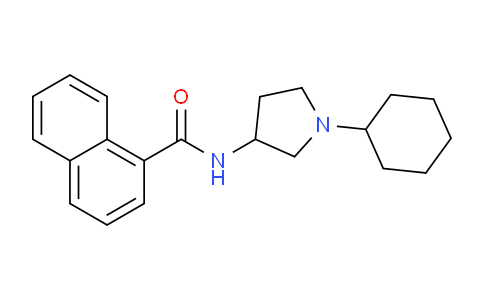 CAS No. 60691-46-5, N-(1-Cyclohexylpyrrolidin-3-yl)-1-naphthamide