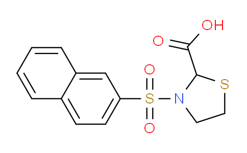 CAS No. 436811-27-7, 3-(Naphthalen-2-ylsulfonyl)thiazolidine-2-carboxylic acid