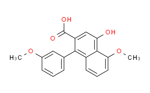 CAS No. 6305-49-3, 4-Hydroxy-5-methoxy-1-(3-methoxyphenyl)-2-naphthoic acid