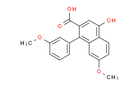 CAS No. 7249-84-5, 4-Hydroxy-7-methoxy-1-(3-methoxyphenyl)-2-naphthoic acid