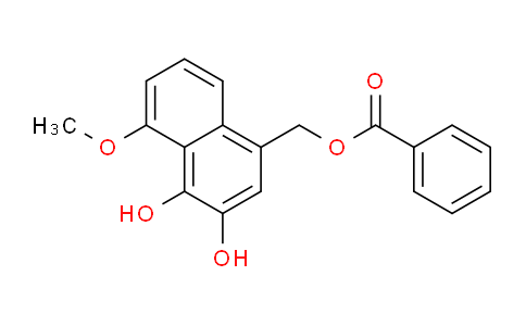 CAS No. 110301-04-7, (3,4-Dihydroxy-5-methoxynaphthalen-1-yl)methyl benzoate