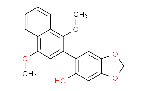 CAS No. 138793-31-4, 6-(1,4-Dimethoxynaphthalen-2-yl)benzo[d][1,3]dioxol-5-ol