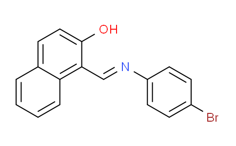 CAS No. 3230-63-5, 1-(((4-Bromophenyl)imino)methyl)naphthalen-2-ol