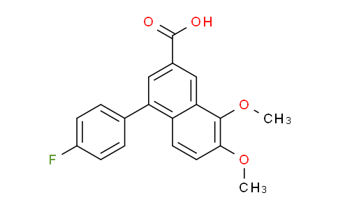 CAS No. 1263209-44-4, 4-(4-Fluorophenyl)-7,8-dimethoxy-2-naphthoic acid