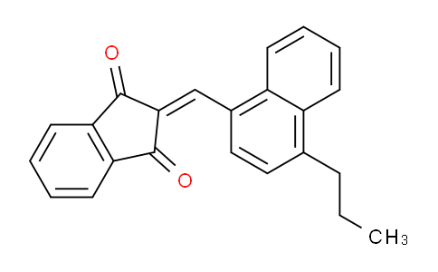 CAS No. 27534-00-5, 2-((4-Propylnaphthalen-1-yl)methylene)-1H-indene-1,3(2H)-dione