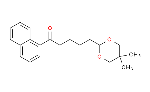 CAS No. 898756-32-6, 5-(5,5-Dimethyl-1,3-dioxan-2-yl)-1'-valeronaphthone