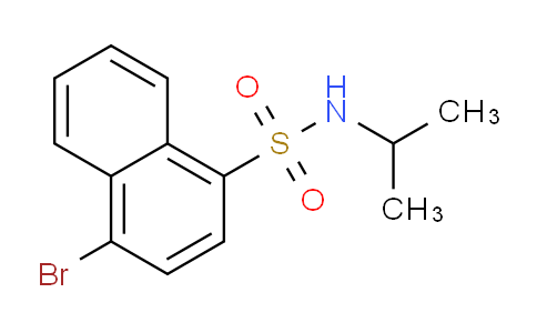 CAS No. 898642-26-7, 4-Bromo-N-isopropylnaphthalene-1-sulfonamide