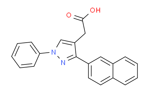 CAS No. 70598-40-2, 2-(3-(Naphthalen-2-yl)-1-phenyl-1H-pyrazol-4-yl)acetic acid