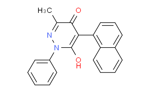 CAS No. 89314-14-7, 6-Hydroxy-3-methyl-5-(naphthalen-1-yl)-1-phenylpyridazin-4(1H)-one