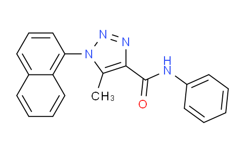 CAS No. 70292-11-4, 5-Methyl-1-(naphthalen-1-yl)-N-phenyl-1H-1,2,3-triazole-4-carboxamide