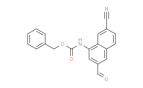 CAS No. 823236-23-3, Benzyl (7-cyano-3-formylnaphthalen-1-yl)carbamate