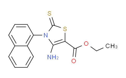 CAS No. 312922-33-1, Ethyl 4-amino-3-(naphthalen-1-yl)-2-thioxo-2,3-dihydrothiazole-5-carboxylate