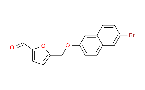 CAS No. 438220-10-1, 5-(((6-Bromonaphthalen-2-yl)oxy)methyl)furan-2-carbaldehyde