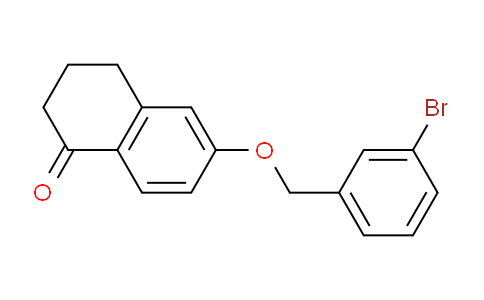 CAS No. 1306540-15-7, 6-((3-Bromobenzyl)oxy)-3,4-dihydronaphthalen-1(2H)-one