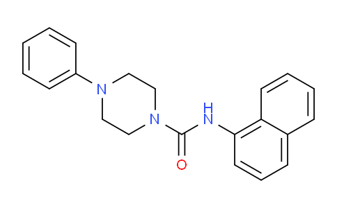 CAS No. 371228-37-4, N-(Naphthalen-1-yl)-4-phenylpiperazine-1-carboxamide