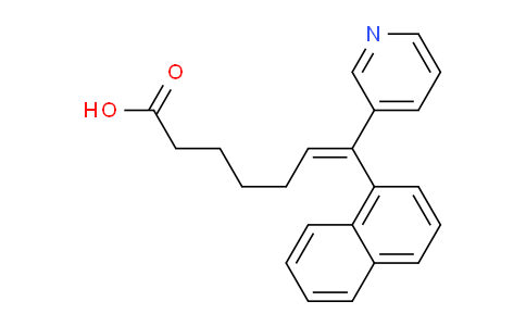 CAS No. 89667-59-4, 7-(Naphthalen-1-yl)-7-(pyridin-3-yl)hept-6-enoic acid