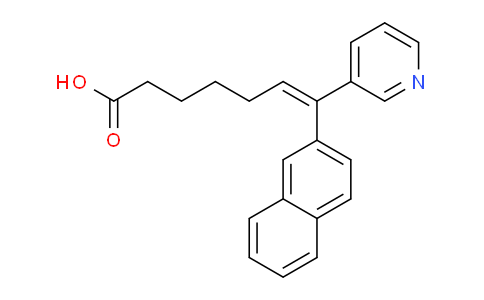 CAS No. 89667-50-5, (E)-7-(Naphthalen-2-yl)-7-(pyridin-3-yl)hept-6-enoic acid