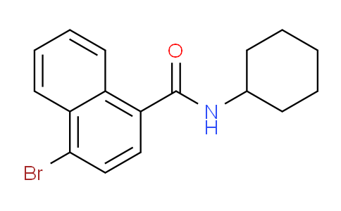 CAS No. 1373233-42-1, 4-Bromo-N-cyclohexylnaphthalene-1-carboxamide