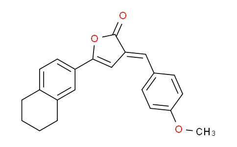 CAS No. 65406-85-1, 3-(4-Methoxybenzylidene)-5-(5,6,7,8-tetrahydronaphthalen-2-yl)furan-2(3H)-one