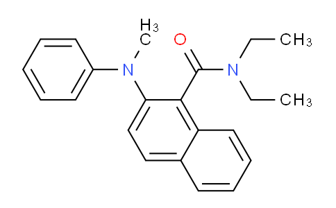 CAS No. 83076-38-4, N,N-Diethyl-2-(methyl(phenyl)amino)-1-naphthamide
