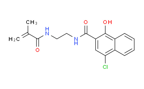 CAS No. 73546-15-3, 4-Chloro-1-hydroxy-N-(2-methacrylamidoethyl)-2-naphthamide