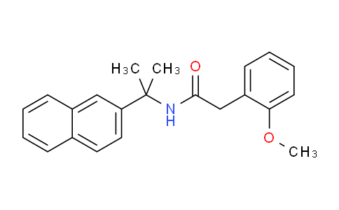 CAS No. 90299-11-9, 2-(2-Methoxyphenyl)-N-(2-(naphthalen-2-yl)propan-2-yl)acetamide