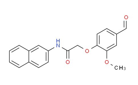 CAS No. 824942-46-3, 2-(4-Formyl-2-methoxyphenoxy)-N-(naphthalen-2-yl)acetamide
