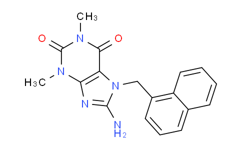CAS No. 476480-20-3, 8-Amino-1,3-dimethyl-7-(naphthalen-1-ylmethyl)-1H-purine-2,6(3H,7H)-dione