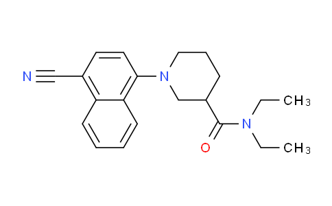 CAS No. 870888-34-9, 1-(4-Cyanonaphthalen-1-yl)-N,N-diethylpiperidine-3-carboxamide