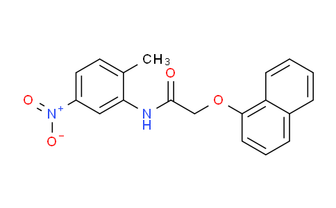 CAS No. 333341-60-9, N-(2-Methyl-5-nitrophenyl)-2-(naphthalen-1-yloxy)acetamide