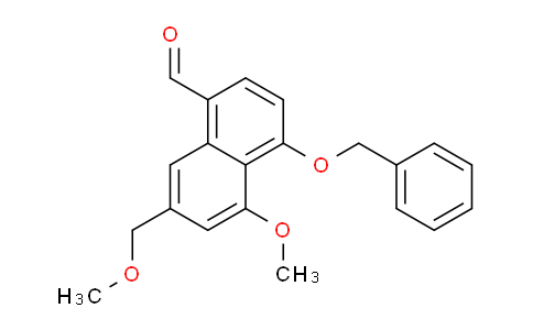 CAS No. 253307-93-6, 4-(Benzyloxy)-5-methoxy-7-(methoxymethyl)-1-naphthaldehyde