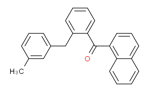 CAS No. 7424-66-0, (2-(3-Methylbenzyl)phenyl)(naphthalen-1-yl)methanone