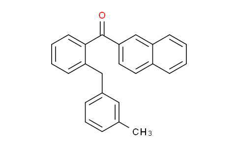 CAS No. 7424-67-1, (2-(3-Methylbenzyl)phenyl)(naphthalen-2-yl)methanone