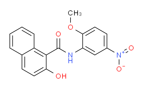 CAS No. 63245-20-5, 2-Hydroxy-N-(2-methoxy-5-nitrophenyl)-1-naphthamide