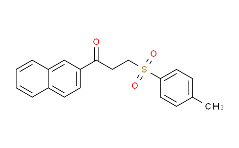 CAS No. 75910-27-9, 1-(Naphthalen-2-yl)-3-tosylpropan-1-one