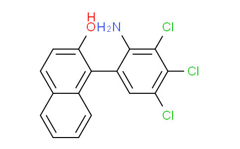 CAS No. 1424386-60-6, 1-(2-Amino-3,4,5-trichlorophenyl)naphthalen-2-ol