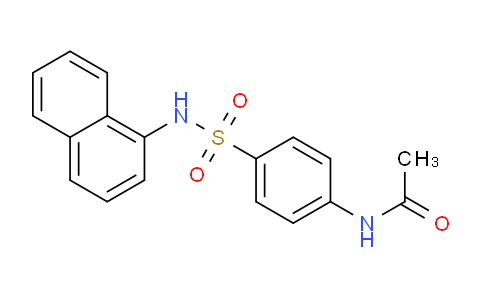 CAS No. 56799-96-3, N-(4-(N-(Naphthalen-1-yl)sulfamoyl)phenyl)acetamide