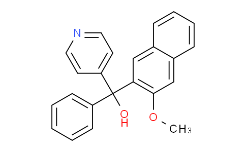 CAS No. 50389-61-2, (3-Methoxynaphthalen-2-yl)(phenyl)(pyridin-4-yl)methanol