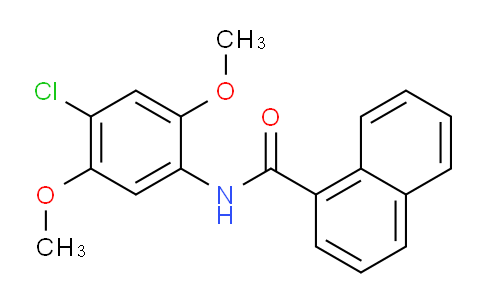 CAS No. 155812-61-6, N-(4-Chloro-2,5-dimethoxyphenyl)-1-naphthamide