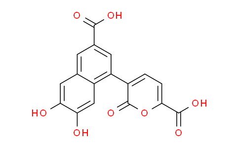 CAS No. 123364-09-0, 3-(3-Carboxy-6,7-dihydroxynaphthalen-1-yl)-2-oxo-2H-pyran-6-carboxylic acid