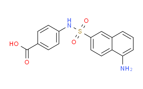 CAS No. 6305-91-5, 4-(5-Aminonaphthalene-2-sulfonamido)benzoic acid