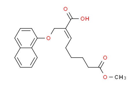 CAS No. 936221-69-1, (E)-8-Methoxy-2-((naphthalen-1-yloxy)methyl)-8-oxooct-2-enoic acid