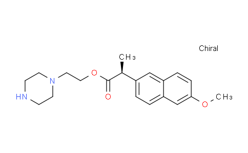 CAS No. 90294-25-0, (S)-2-(Piperazin-1-yl)ethyl 2-(6-methoxynaphthalen-2-yl)propanoate