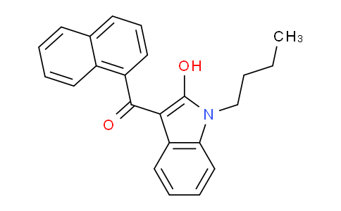 CAS No. 1427325-54-9, (1-Butyl-2-hydroxy-1H-indol-3-yl)(naphthalen-1-yl)methanone