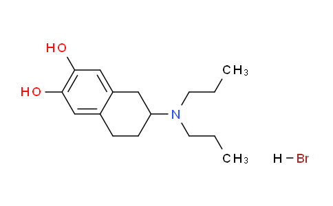 CAS No. 62421-17-4, 6-(Dipropylamino)-5,6,7,8-tetrahydronaphthalene-2,3-diol hydrobromide