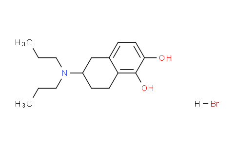 CAS No. 62421-54-9, 6-(Dipropylamino)-5,6,7,8-tetrahydronaphthalene-1,2-diol hydrobromide