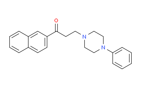 CAS No. 160449-77-4, 1-(Naphthalen-2-yl)-3-(4-phenylpiperazin-1-yl)propan-1-one