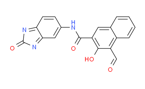 CAS No. 55447-62-6, 4-Formyl-3-hydroxy-N-(2-oxo-2H-benzo[d]imidazol-5-yl)-2-naphthamide