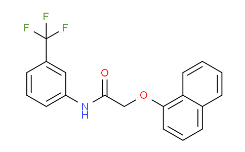 CAS No. 333341-71-2, 2-(Naphthalen-1-yloxy)-N-(3-(trifluoromethyl)phenyl)acetamide